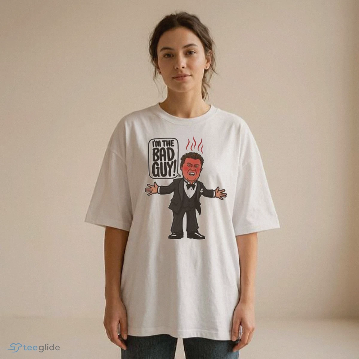 Say Hello To The Bad Guy T-Shirt 8 Say Hello To The Bad Guy T-Shirt - Design Preview
